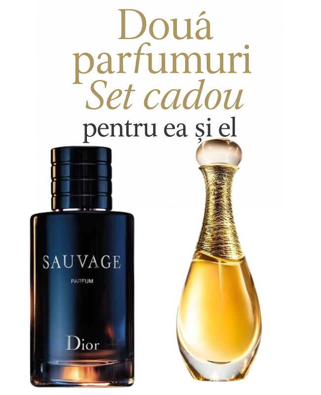 Set cadou: Dior Sauvage 100ml (Tester)+ Christian Dior J’Adore 100ml (Tester)