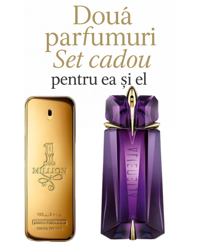 Set cadou: Paco Rabanne 1 Million 100ml (Tester) + Thierry Mugler Alien 90ml (Tester)