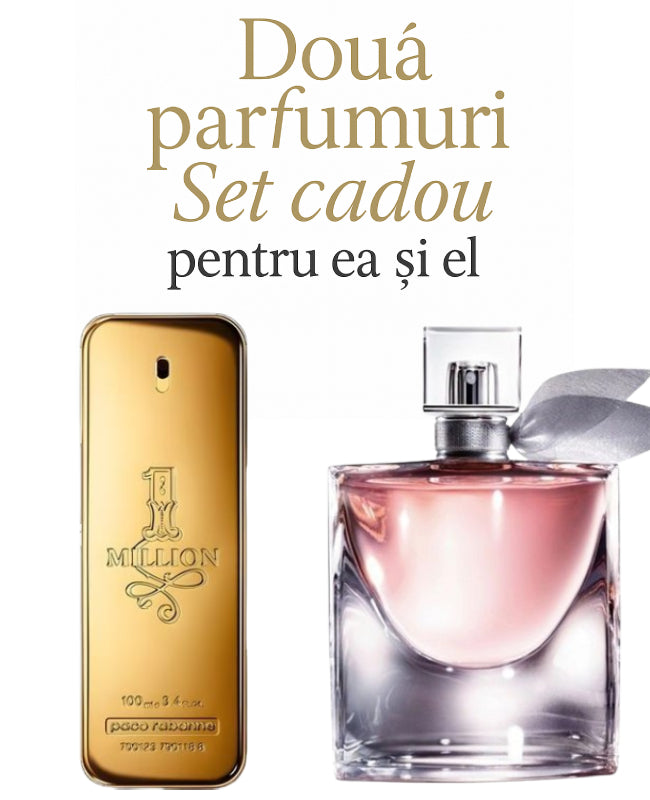 Set cadou: Paco Rabanne 1 Million 100ml (Tester) + Lancome La Vie Est Belle 75ml(Tester)