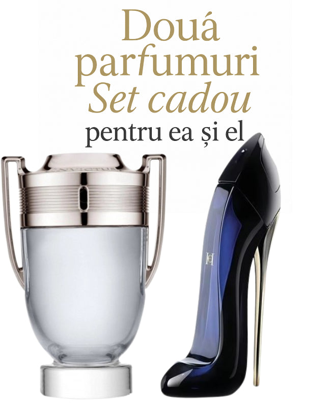 Set cadou: Paco Rabanne Invictus 100ml (Tester)+  Carolina Herrera Good Girl 80ml (Tester)