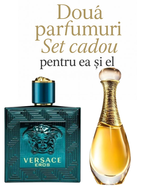 Set cadou: Versace Eros 100ml (Tester)+ Chirstian Dior J’Adore 100ml (Tester)