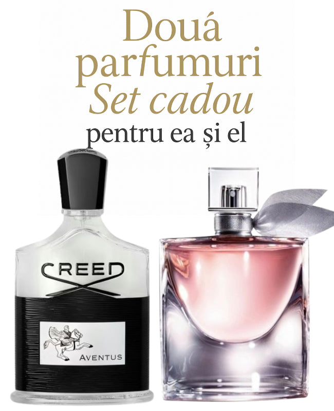 Set cadou: Creed Aventus 100ml (Tester)+ Lancome La Vie Est Belle 75ml (Tester)
