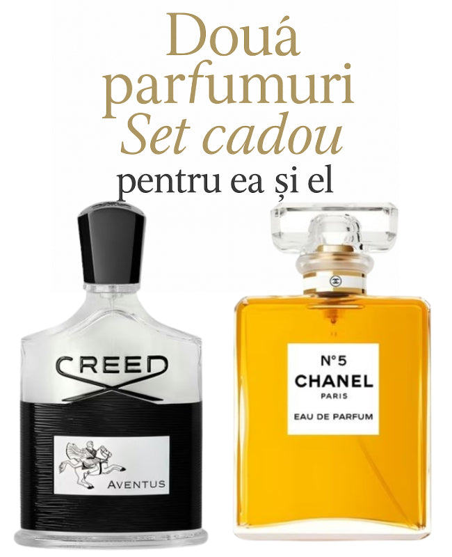 Set cadou: Creed Aventus 100ml (Tester)+Coco Chanel No.5 100ml (Tester)