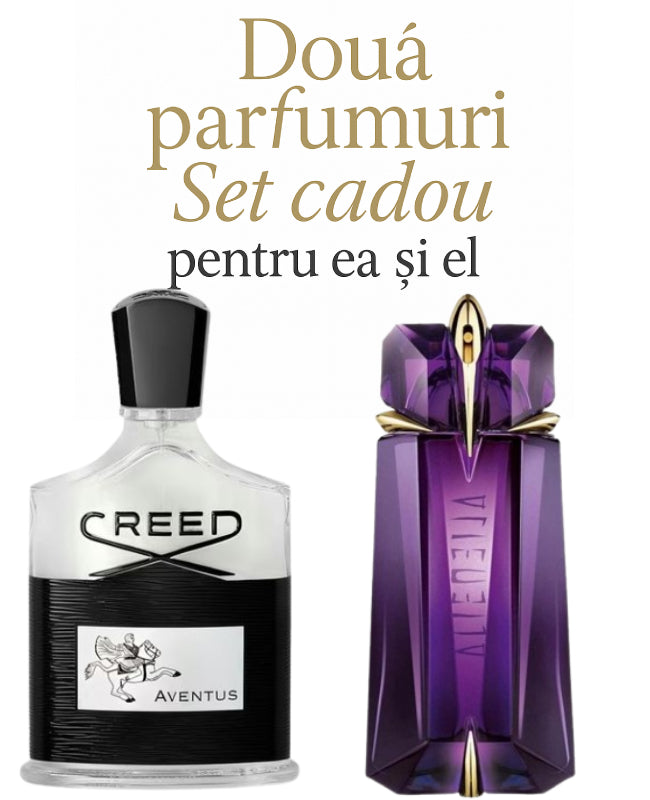 Set cadou: Creed Aventus 100ml (Tester) +Thierry Mugler Alien 90ml (Tester)