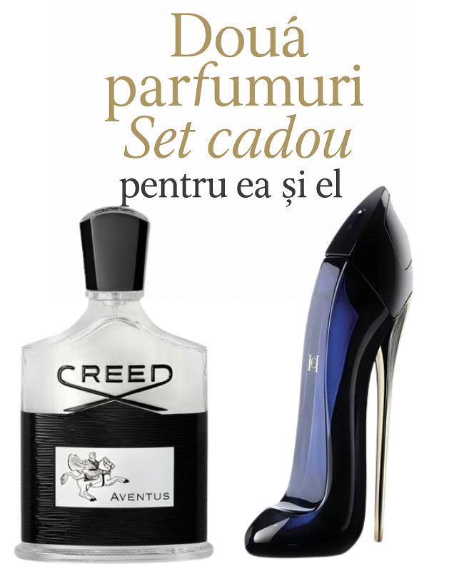 Set cadou: Creed Aventus 100ml (Tester) +Carolina Herrera Good Girl 80ml (Tester)