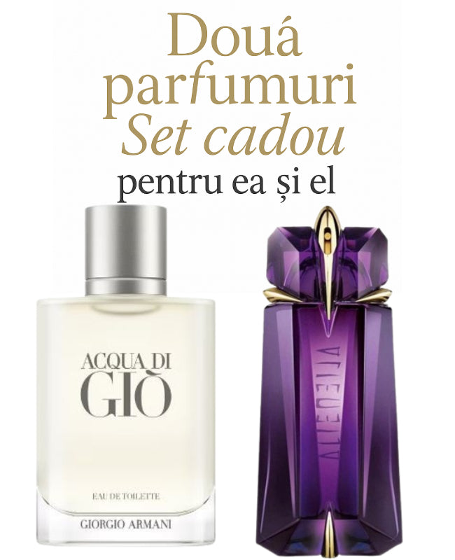 Set cadou: Giorgio Armani Acqua di gio 100ml (Tester) +Thierry Mugler Alien 90ml (Tester)