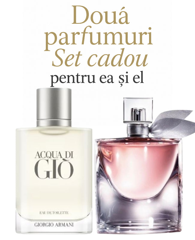 Set cadou: Giorgio Armani Acqua di gio 100ml (Tester) +Lancome La Vie Est Belle 75ml(Tester)
