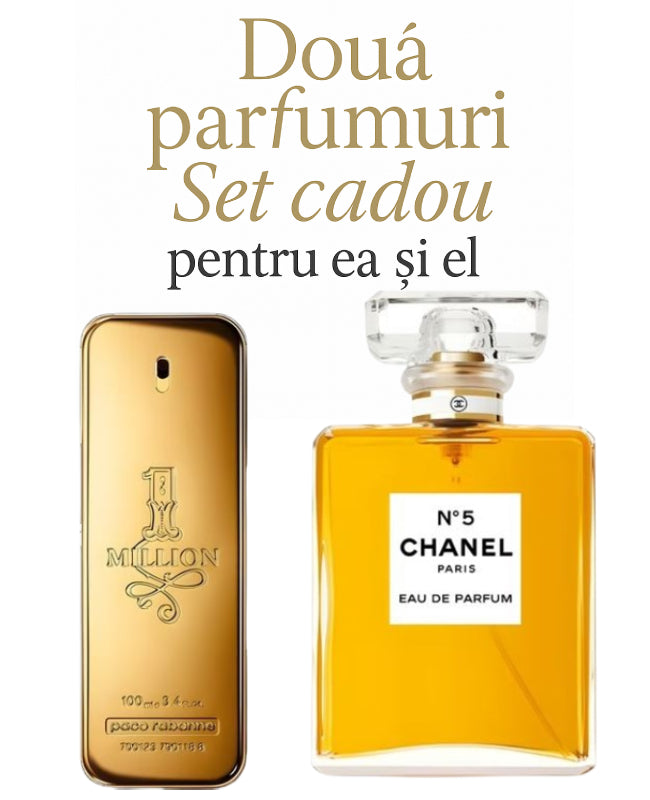Set cadou: Paco Rabanne 1 Million 100ml (Tester) + Coco Chanel No.5 100ml (Tester)