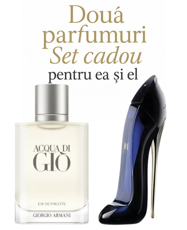 Set cadou: Giorgio Armani Acqua di gio 100ml (Tester) +Carolina Herrera Good Girl 80ml (Tester)